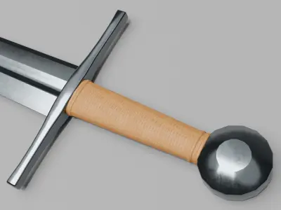Norman Sword Low-poly 3D model