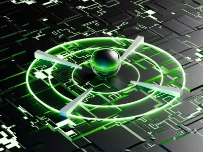 Sci-Fi Cybernetic Core - Futuristic Energy Reactor 3D model