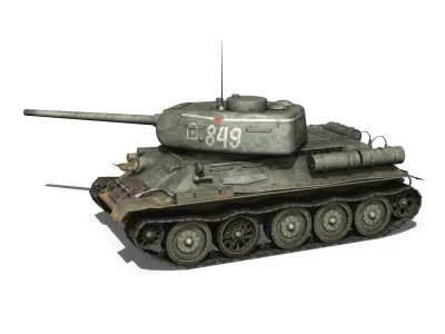 T-34 85 - Soviet medium tank - 849 3D model