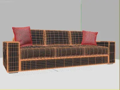 Modern couch Free 3D model buy