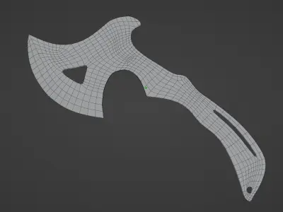 Tactical Throwing Axe Free low-poly 3D model