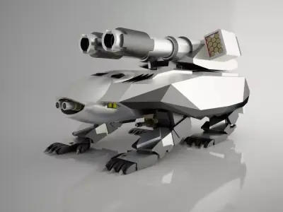 TIGERROBOT futuristic animal 3D model