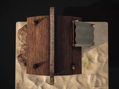 Stylized Medieval Watchtower PBR Textured 3D Model 3D model