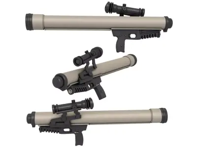 RPO PDM-A Shmel-M Rocket Launcher 3D model
