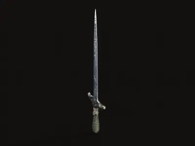 Fantasy Dagger V02 Low-poly 3D model
