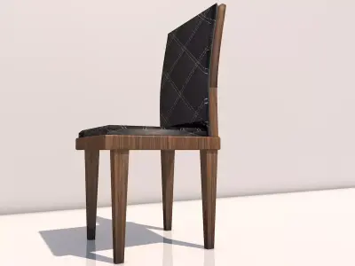Chair modern dining Low-poly 3D model