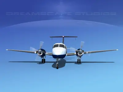 Beechcraft 1900C V18 3D model