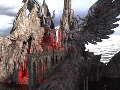 Dantes Inferno Heracy Tower 3D model