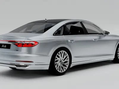2017 Audi A8  Free 3D model