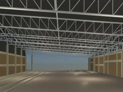 Factory in section cut 24i04 3D model