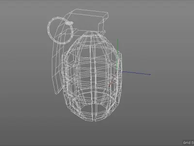 Grenade LP Low-poly 3D model