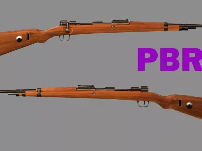 Karabiner 98k Tactical Rifle Low-poly 3D Model Low-poly 3D model purchase