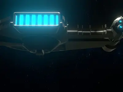 YT-2400 Low Poly Star Wars Legends Low-poly 3D model