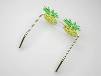 Pineapple Sunglasses 3D model