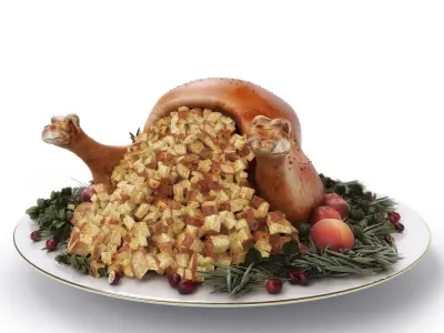 Thanksgiving Turkey HQ 3D model