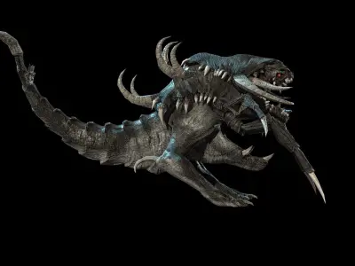 Hell Dog remaster Low-poly 3D model