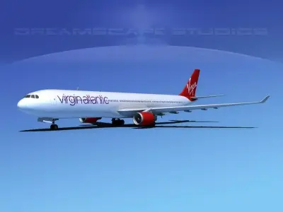 Airbus A330-300 Virgin Atlantic 3D model