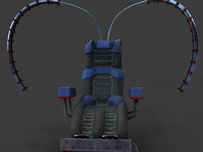 Sci fi armchair 3D model