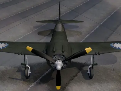 Vultee P-66 Vanguard 3D model