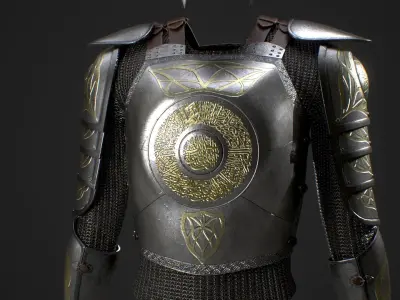 Middle Eastern Armor Low-poly 3D model