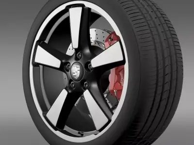Porsche 911 50YearEditions wheel 3D model