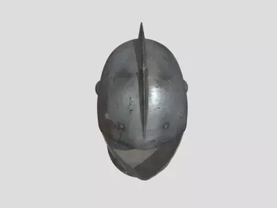 Steel Knight Helme Low-poly 3D model