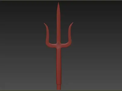 Medieval Spear Low-poly 3D model