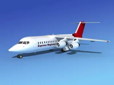 BAe 146-300 Express Regional 3D model