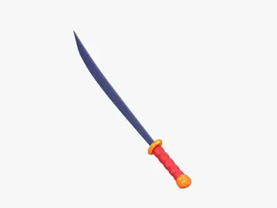 Sword 3D Illustration 3D model