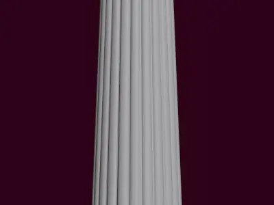 Ancient Column Low-poly 3D model