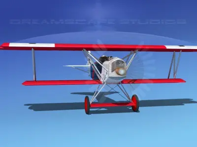 Fokker D-VII V04 Luftwaffe 3D model