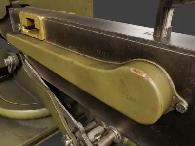 Maxim M1910 - Historic Heavy Machine Gun Low-poly 3D model