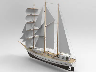 Sailing Ship Type V 3D model