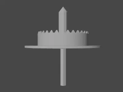 Polystyrene Hole drill 3D model