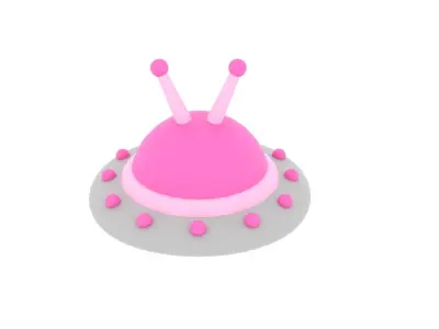 Ufos Cartoon 3D model