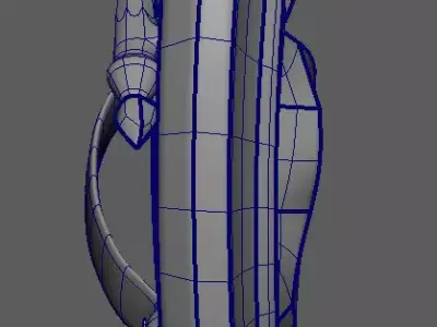 Fantasy Heart Shield 3D model