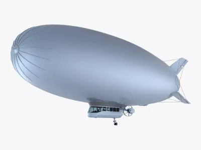 Blimp Airship v 1 3D model