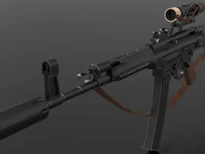 STG 44 Weapon Fps-Tps Low-poly 3D model
