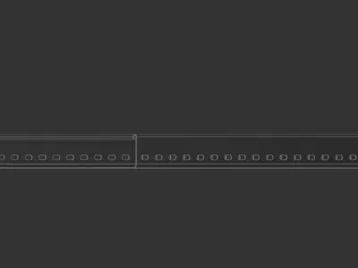 Cable Tray 300mm x 3000mm TYPE2 3D model