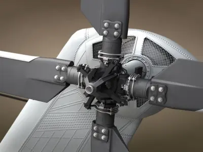 CH-53 Military Helicopter 3D Model - No Interior 3D model