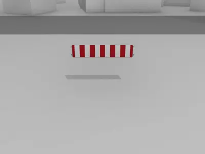 Construction Barrier Version 2 600-33 250x1200mm 3D model