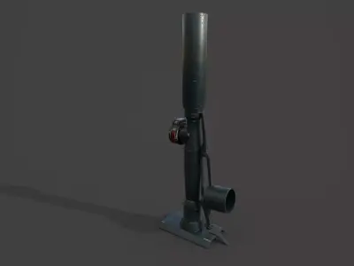 LGF1 Mortar Low-poly 3D model
