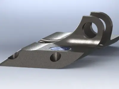 GE jet engine bracket Free 3D model