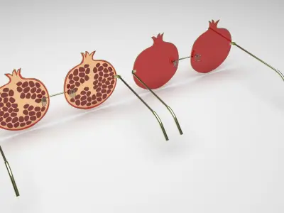 Pomegranate Sunglasses 3D model