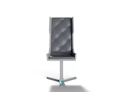 Sci-Fi Office Chair Low-poly 3D model