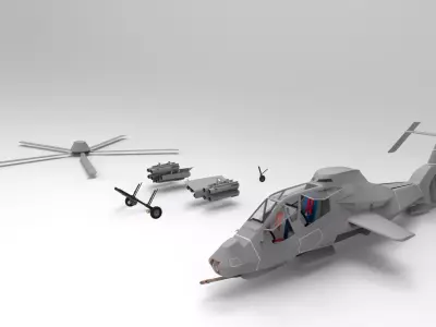 RAH 66 grey 3D Printed 3D print model