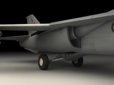 F111 Jet Fighter 3D model