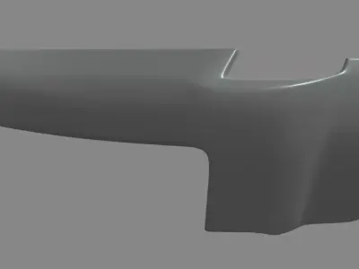 Front Bumper Car 02 Low-poly 3D model