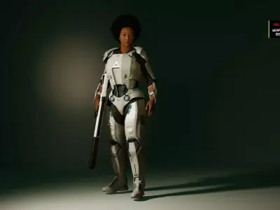 Meta Sci-Fi Outfits Low-poly 3D model