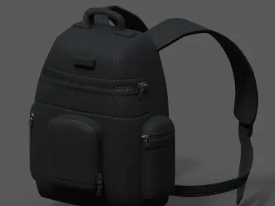 Backpack Camping Generic military combat  Low-poly 3D model